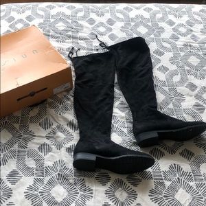 Fall boots! Unisa over the knee black boots